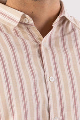 Men's Casual Shirt (Beige)