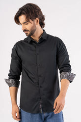 Men's Casual Shirt (Black)