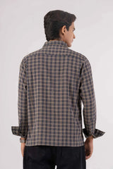 Men's Casual Shirt (Teal Check)