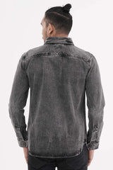 Men's Shirt Jacket (Dark Wash)
