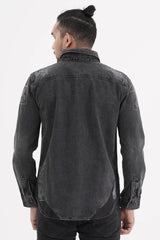 Men's Shirt Jacket (Dark Wash)