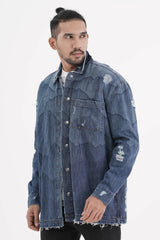 Men's Shirt Jacket (Medium Wash)