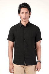 Men's Short Sleeve Shirt (Black)