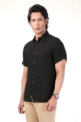 Men's Short Sleeve Shirt (Black)