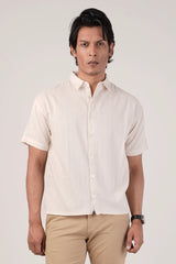 Men's Short Sleeve Shirt (Off White)