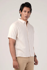 Men's Short Sleeve Shirt (Off White)