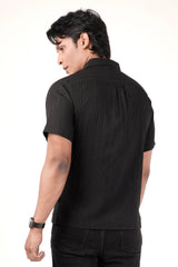Men's Short Sleeve Shirt (Black)