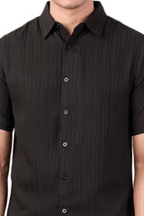 Men's Short Sleeve Shirt (Black)