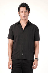 Men's Short Sleeve Shirt (Black)