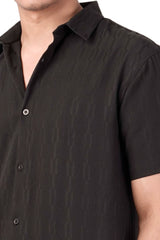 Men's Short Sleeve Shirt (Black)