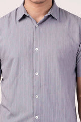 Men's Short Sleeve Shirt (Grey)