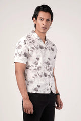 Men's Short Sleeve Shirt (White)