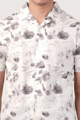 Men's Short Sleeve Shirt (White)