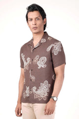 Men's Short Sleeve Shirt (Taupe)
