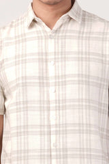 Men's Short Sleeve Shirt (Ivory)