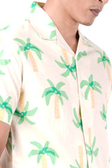 Men's Short Sleeve Shirt (Cream)