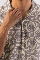 Men's Short Sleeve Shirt (Ivory)