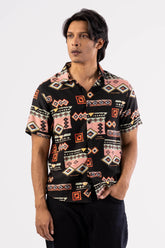 Men's Short Sleeve Shirt (Black)