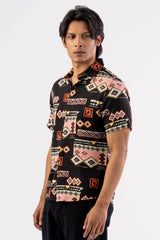 Men's Short Sleeve Shirt (Black)