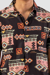 Men's Short Sleeve Shirt (Black)