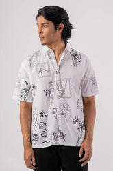 Men's Short Sleeve Shirt (White)