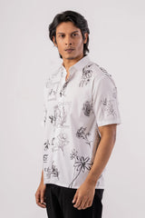 Men's Short Sleeve Shirt (White)