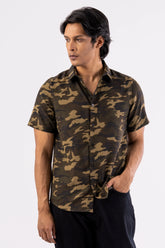 Men's Short Sleeve Shirt (Camo)