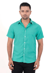 Men's Short Sleeve Shirt (Green)