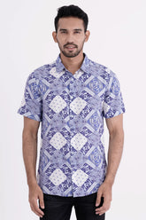 Men Short Sleeve Shirt (Bandana Printed)