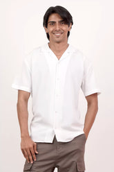 Men's Short Sleeve Shirt (White)