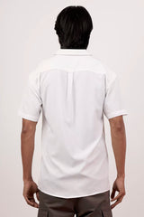 Men's Short Sleeve Shirt (White)