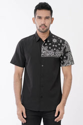 Men's Short Sleeve Shirt (Black)