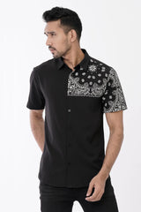 Men's Short Sleeve Shirt (Black)