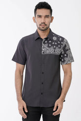 Men's Short Sleeve Shirt (DK. Grey)