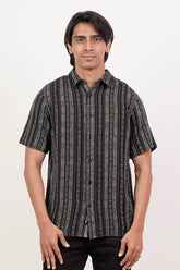 Men's Short Sleeve Shirt (Black)
