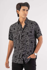 Men's Short Sleeve Shirt (Black)