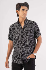 Men's Short Sleeve Shirt (Black)