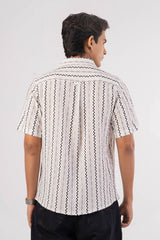 Men's Short Sleeve Shirt (Pearl White)