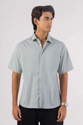 Men's Short Sleeve Shirt (Aqua Green)