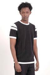 Men's Sweater T-Shirt (Black)