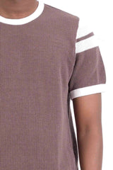Men's Sweater T-Shirt (Purplish Grey)