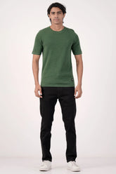 Men's Sweater T-Shirt (Bottle Green)