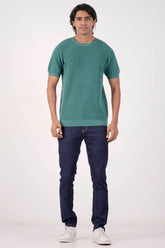 Men Sweater T-Shirt (Dk. Sage)