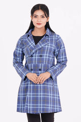 Women's Blazer (Blue Check)