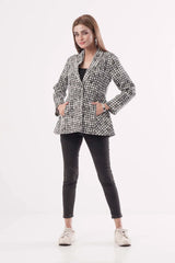 Women's Blazer (Navy Check)