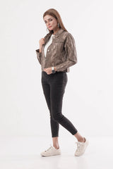 Women's Jacket (Grey Printed)
