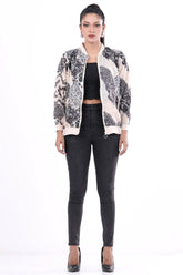 Women's Jacket (Black Printed)