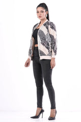 Women's Jacket (Black Printed)