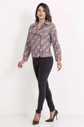 Women's Jacket (Grey Printed)