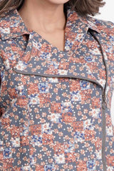 Women's Jacket (Grey Printed)